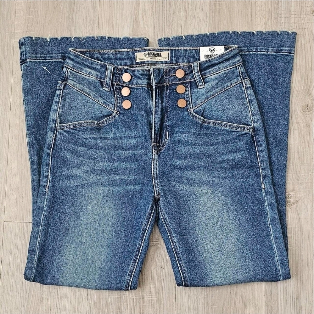 Womens Rock & Roll High Rise Trouser Jeans